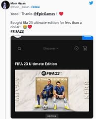 FIFA 23 accidentally sold for £1