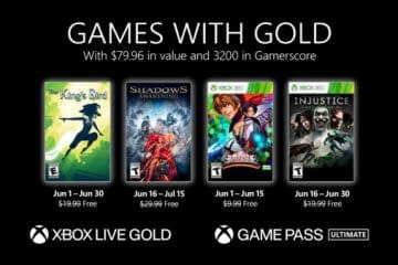 Xbox Live Gold June 2021 Free Games