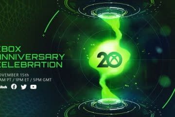 Xbox 20. Anniversary Live Broadcast Event will be held on November 15