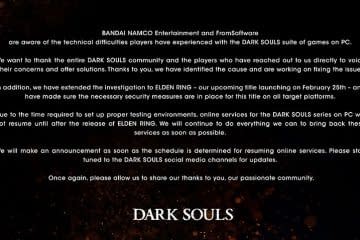 Dark Souls Offline until Elden Ring is released