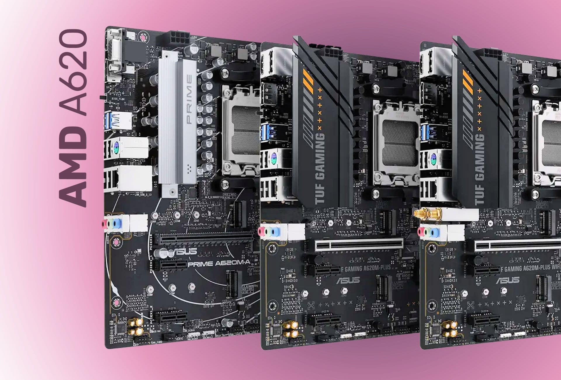 ASUS announced TUF Gaming and Prime series AMD A620 motherboards