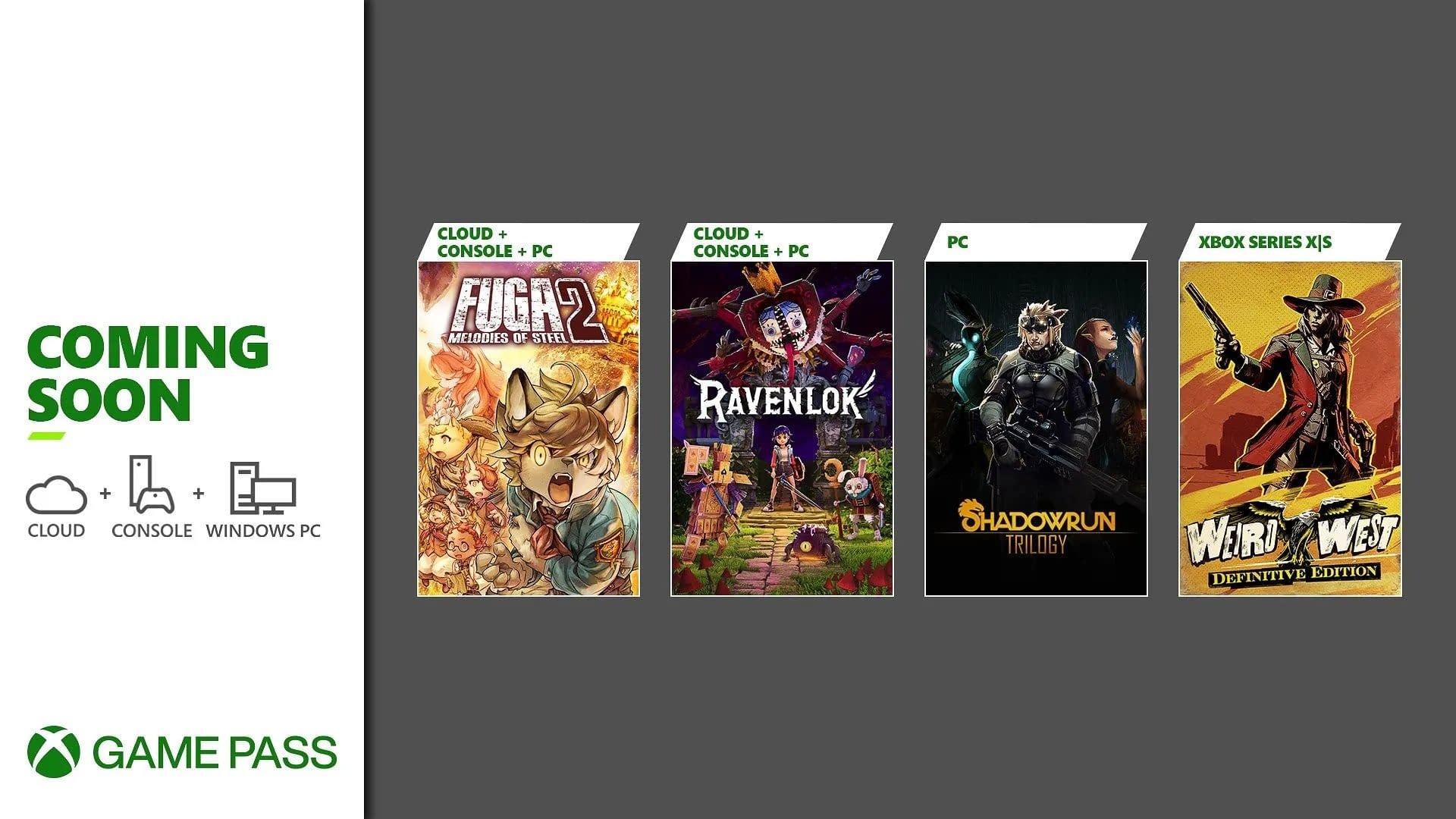 Xbox Game Pass announced upcoming games before May