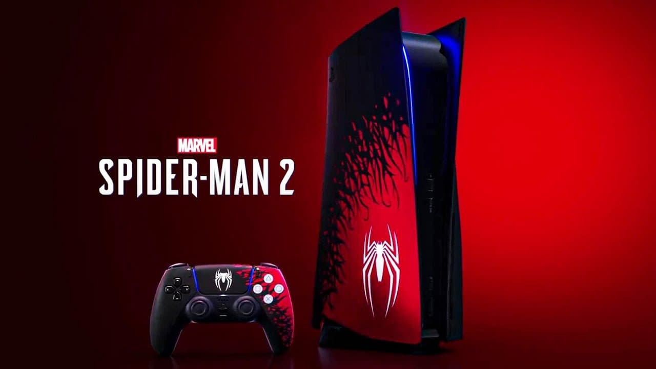 Marvel’s Spider-Man 2 Theme PS5 Console Viewed Live