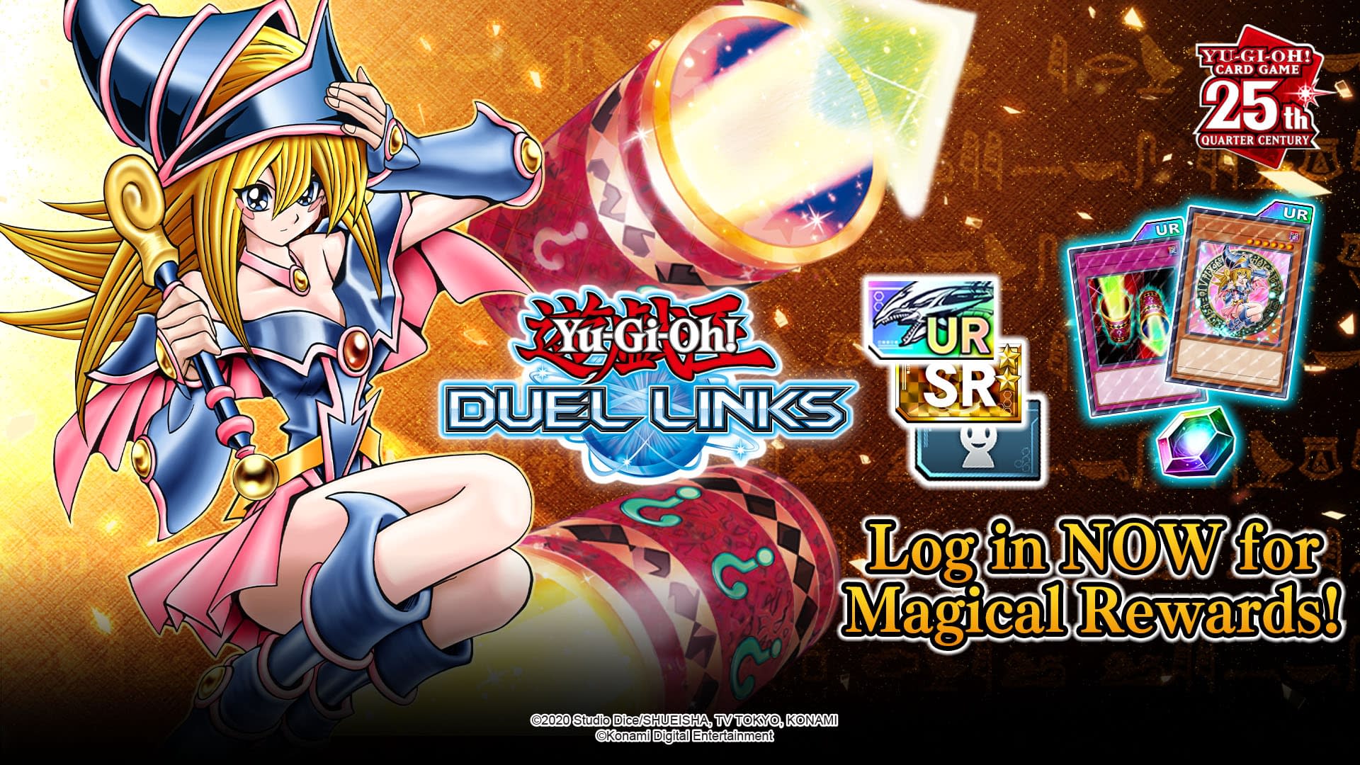 Yu-Gi-Oh Duel Links celebrates its 25th anniversary of the Yu-Gi-Oh card game with popular cards!