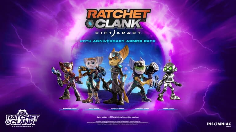 ’20th Anniversary Armor Pack’ Update Released for Ratchet & Clank: Rift Apart
