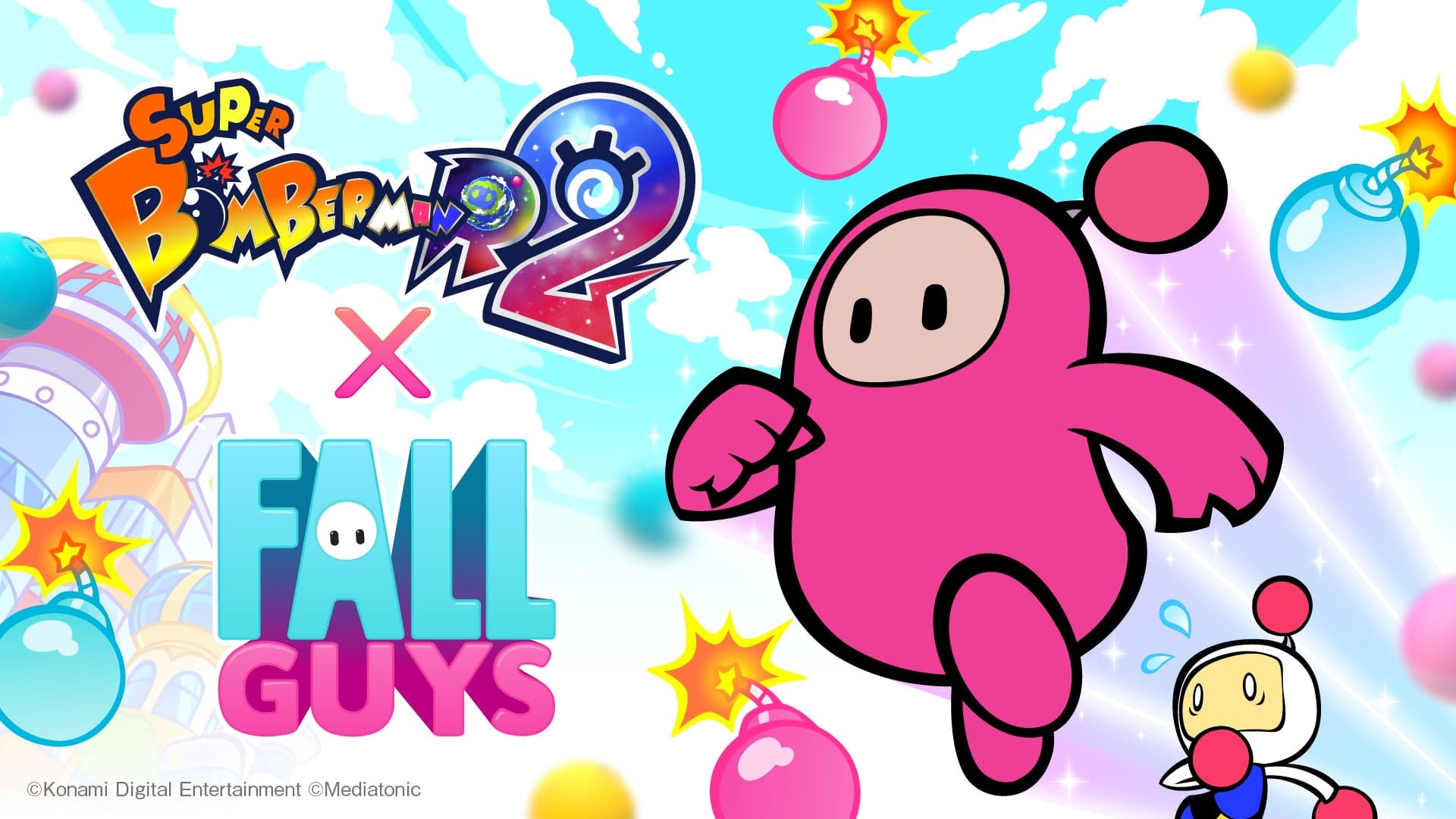 Fall Guys Comes to Run in Super Bomberman R 2!